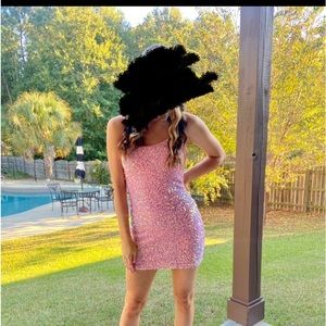 Beautiful Pink Lucy in the Sky sequin dress